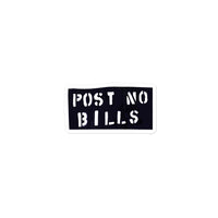 Post No Bills Sticker